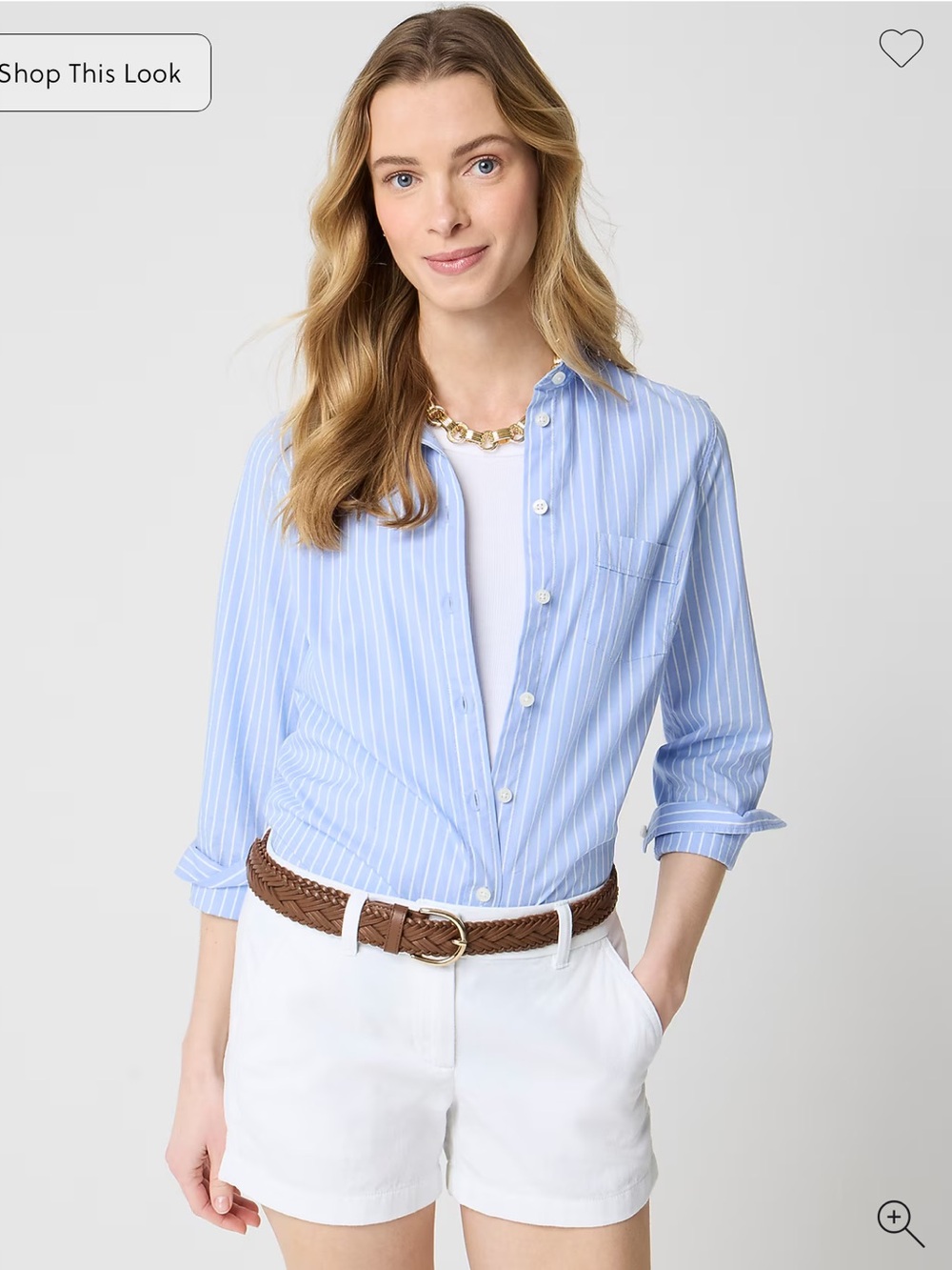 J. Crew Factory 3.5" classic chino short White size 4